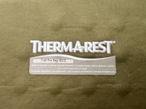 Thermarest trail pro - thermarest,